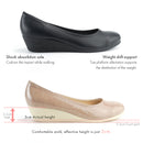 No.8621A Stretchable Upper Wedge Heel Pumps