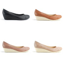 No.8621A Stretchable Upper Wedge Heel Pumps