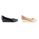 No.8621A Stretchable Upper Wedge Heel Pumps