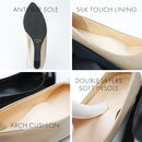 SUaSHI 9131 Gold Edge Pumps Almond Toe