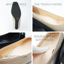 SUaSHI 9231 Gold Edge Pumps Square Toe
