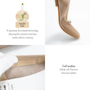 No.RP262 Square Toe Ribbon Leather Pumps