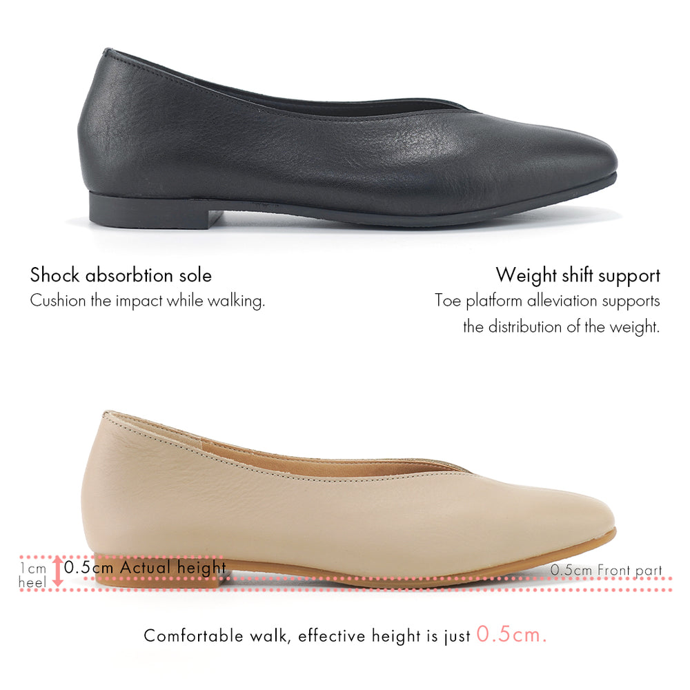 No.RP267 Square Toe V-Cut Flat Shoes No.RP267 Square Toe V-Cut Flat Shoes