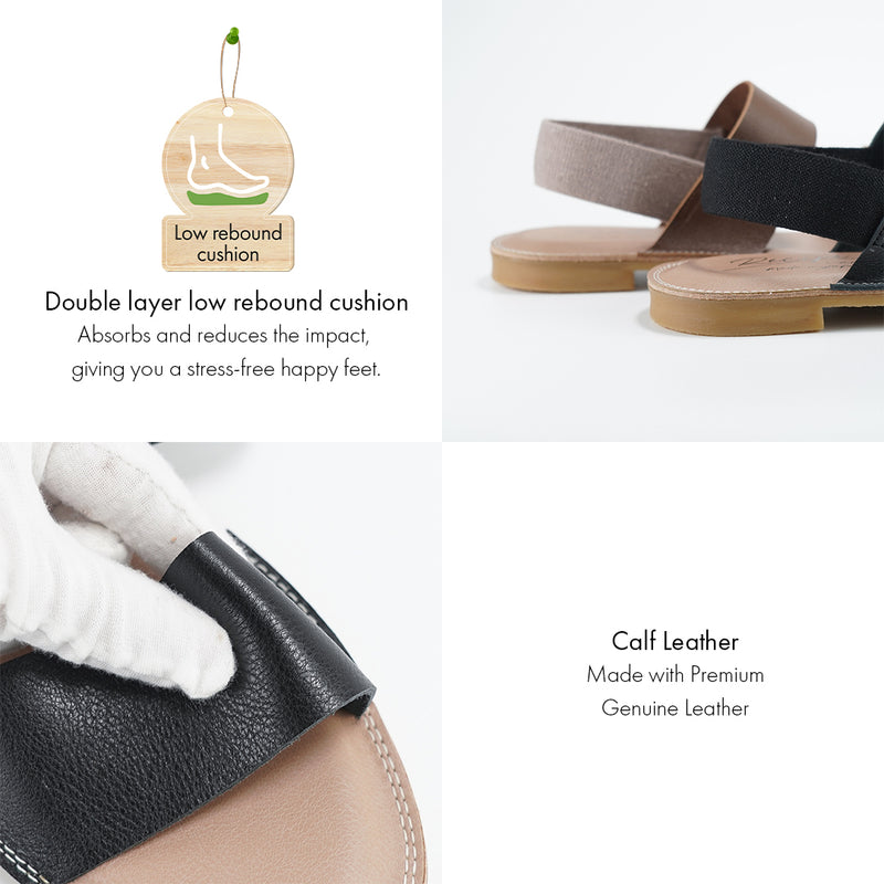 No.RP283 Double Belt Leather Sandal