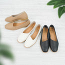 No.RP531 Slanting Line Leather Pumps