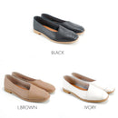 No.RP531 Slanting Line Leather Pumps
